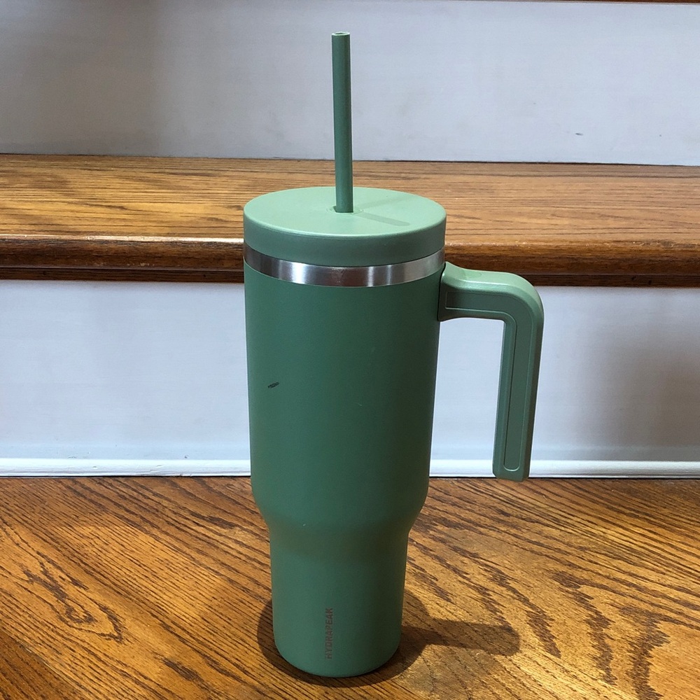 32oz Hydrapeak Nomad Tumbler Sage Kelly Green Handle Stainless Drinkware Water